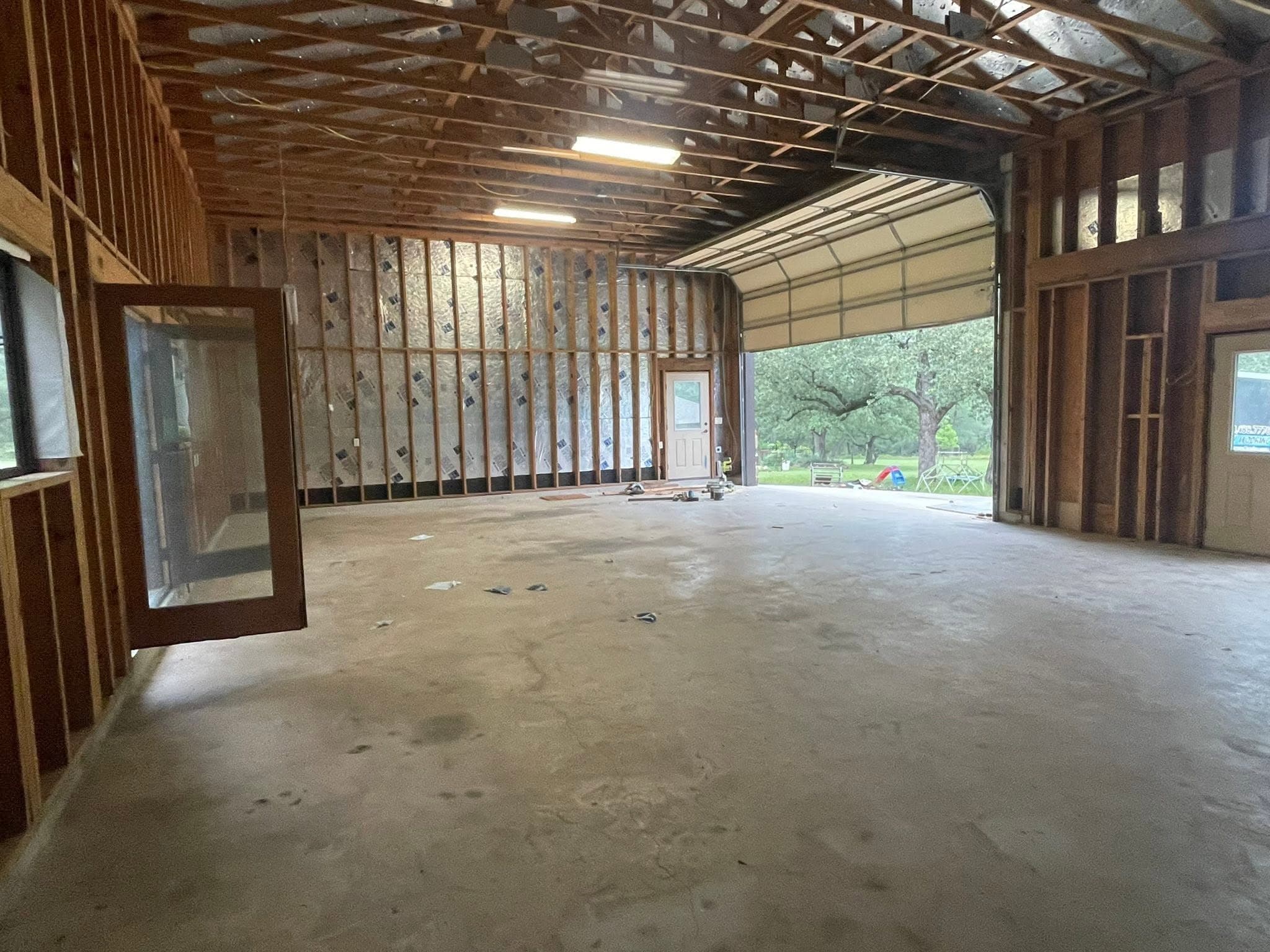 Another angle of the same shop before coating