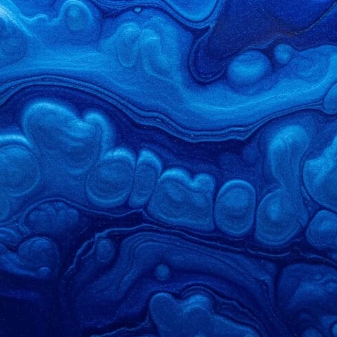 AI-rendered Royal Blue metallic epoxy sample chip