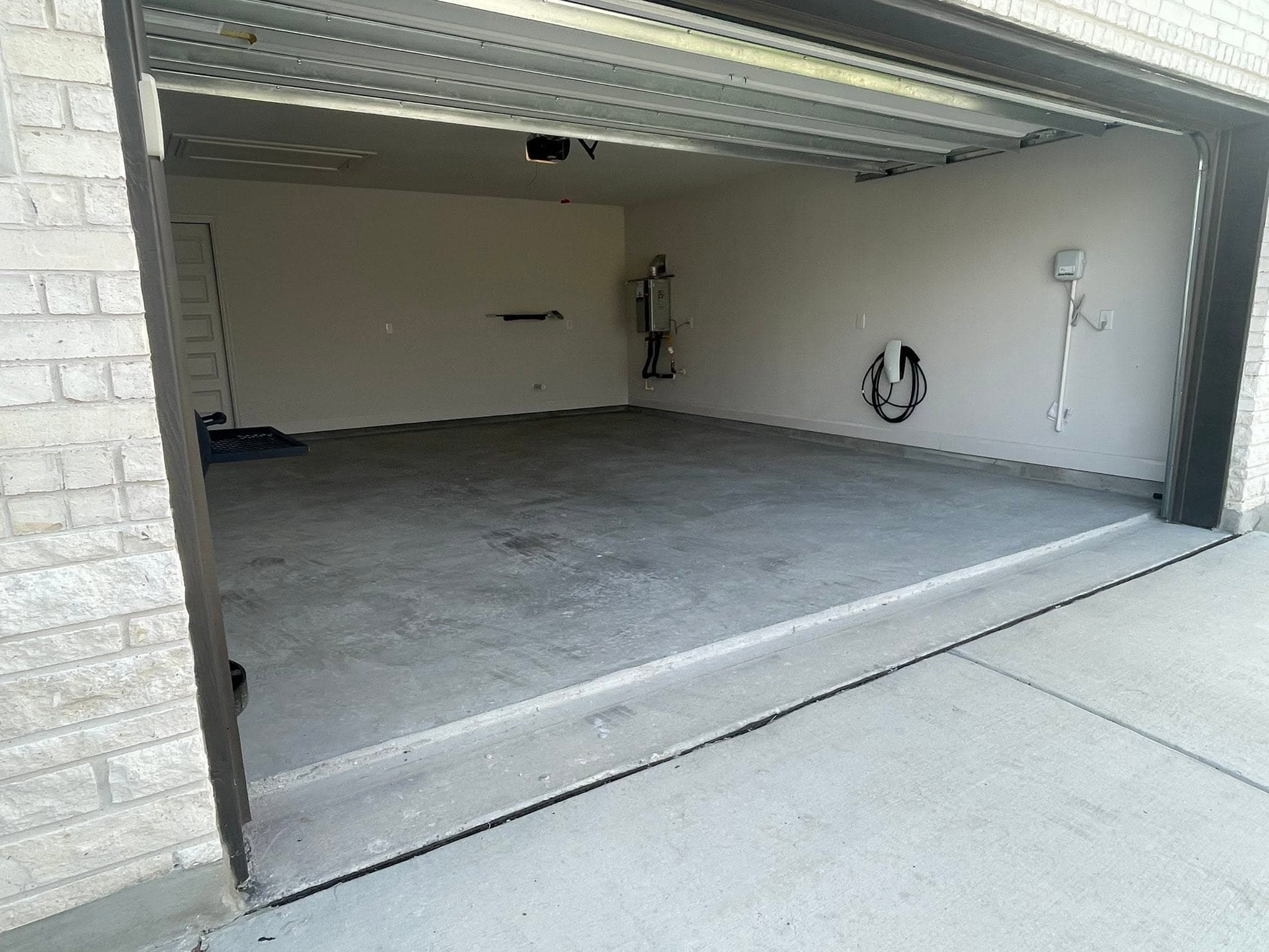 Glow-in-the-dark garage floor — before