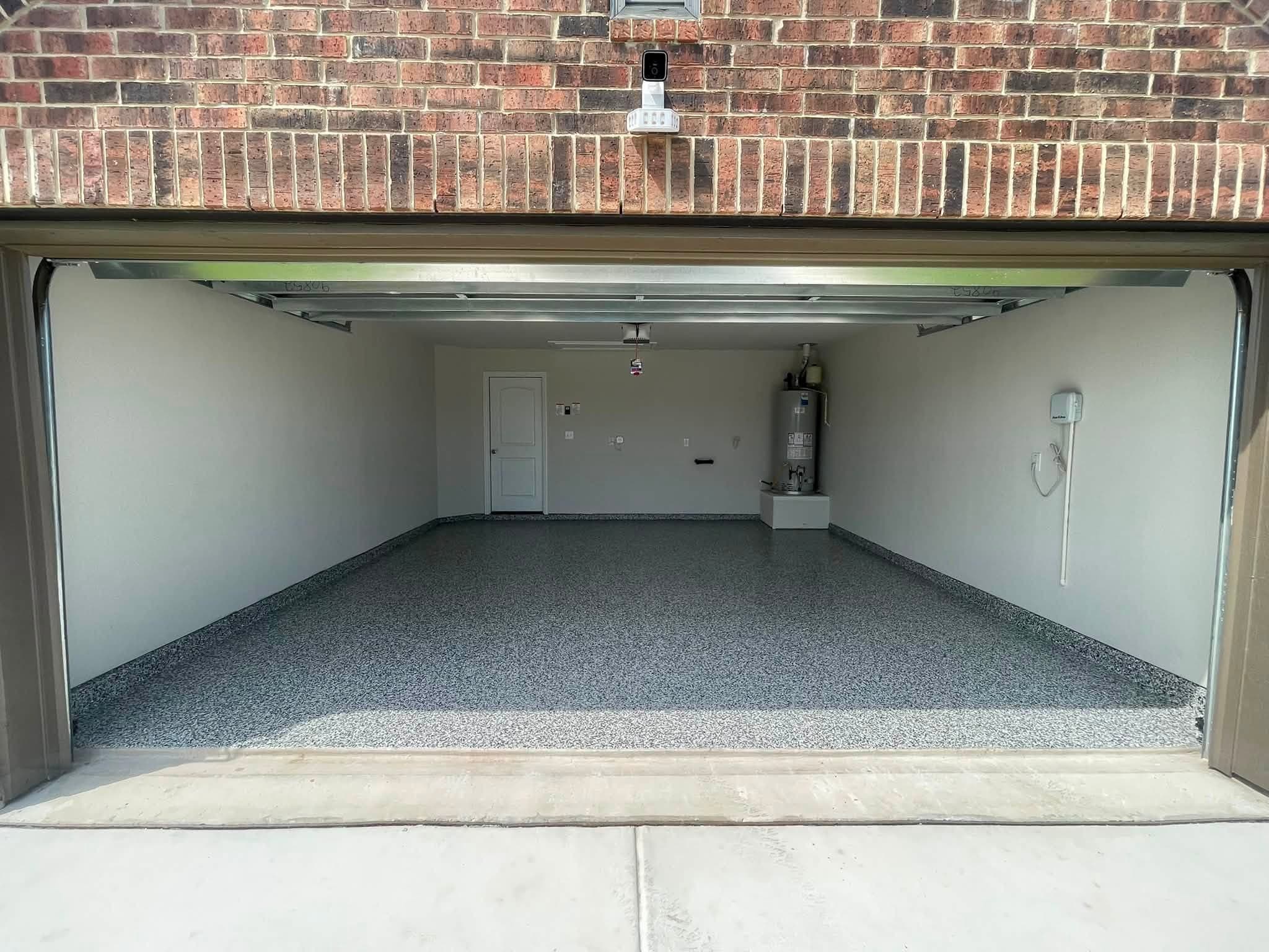 Garage floor — after