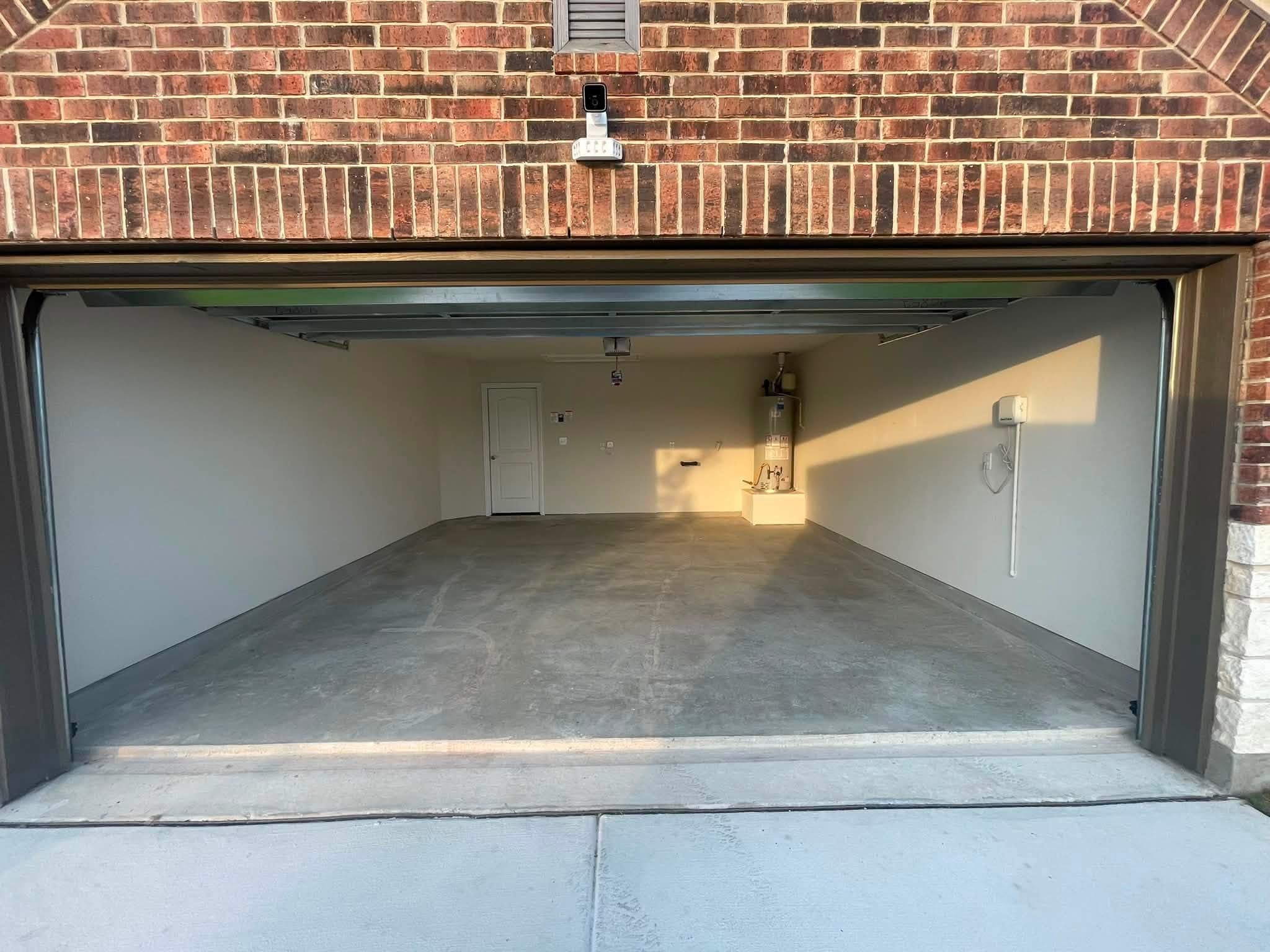 Garage floor — before