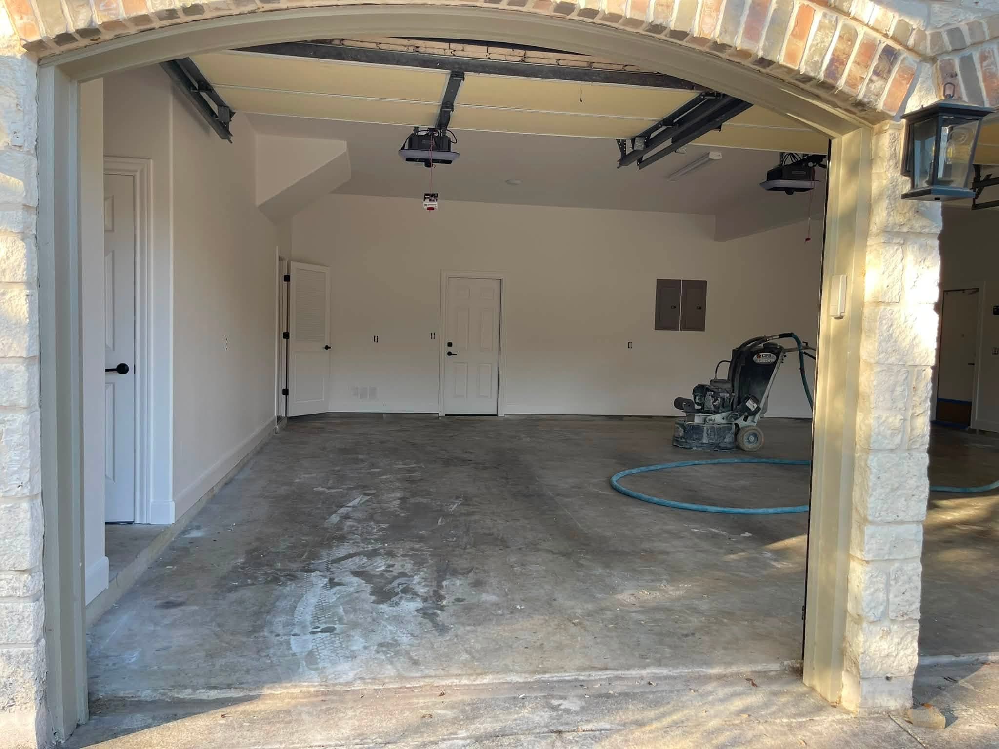 Garage floor — before