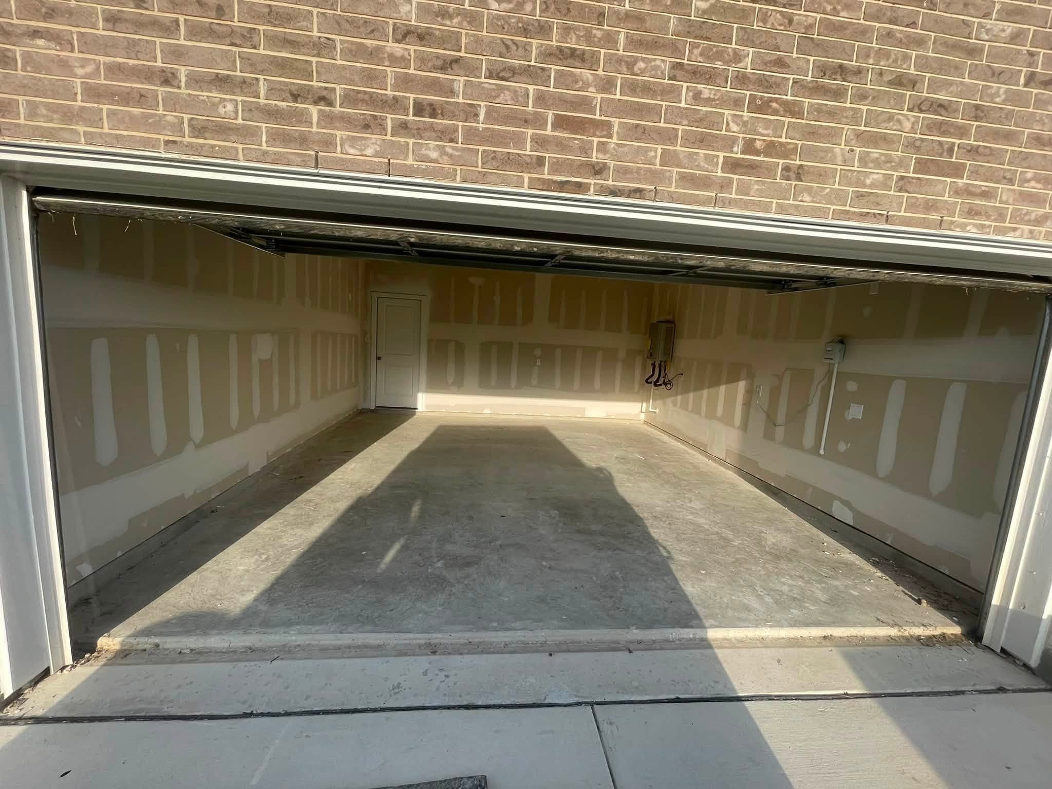 Garage floor — before