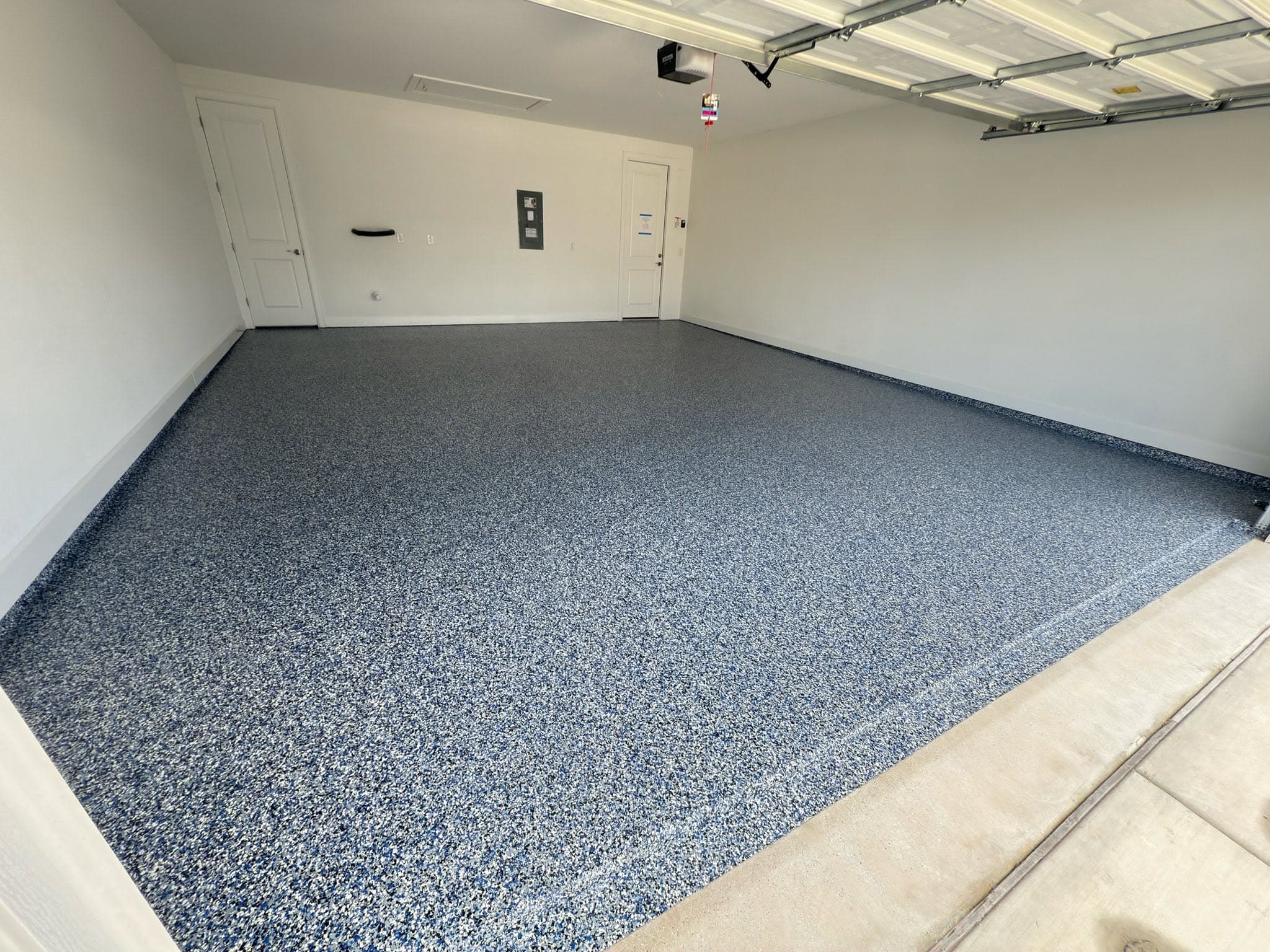 Garage floor — after