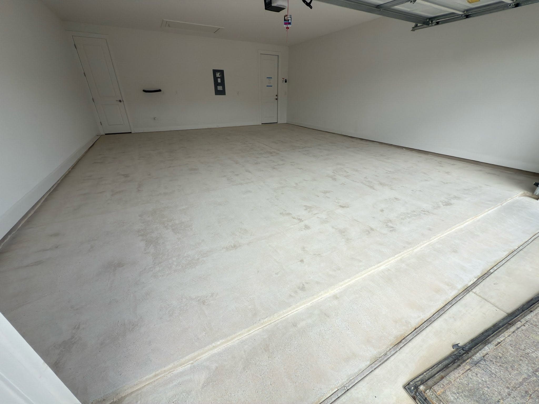 Garage floor — before