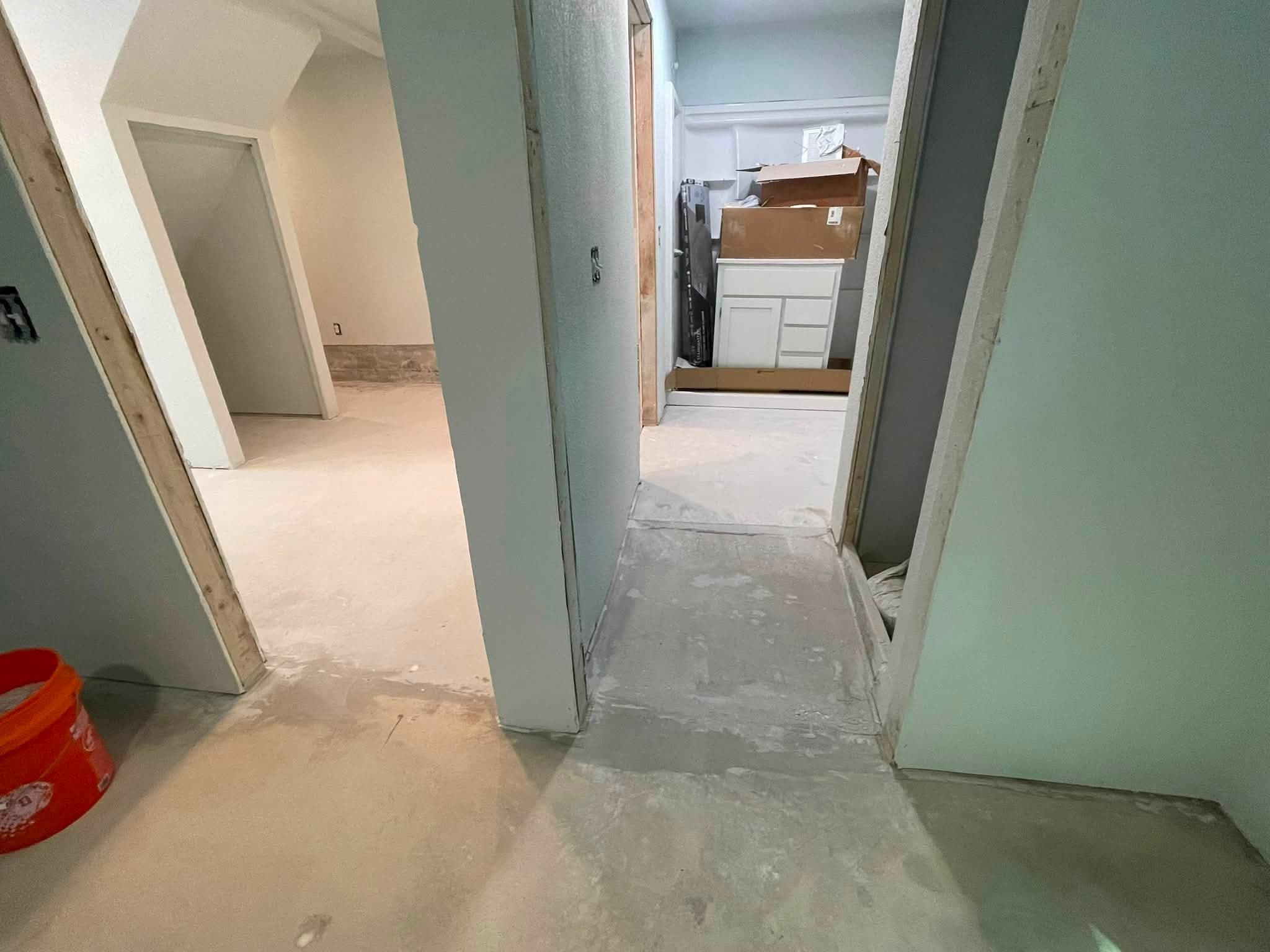 Interior floor — before