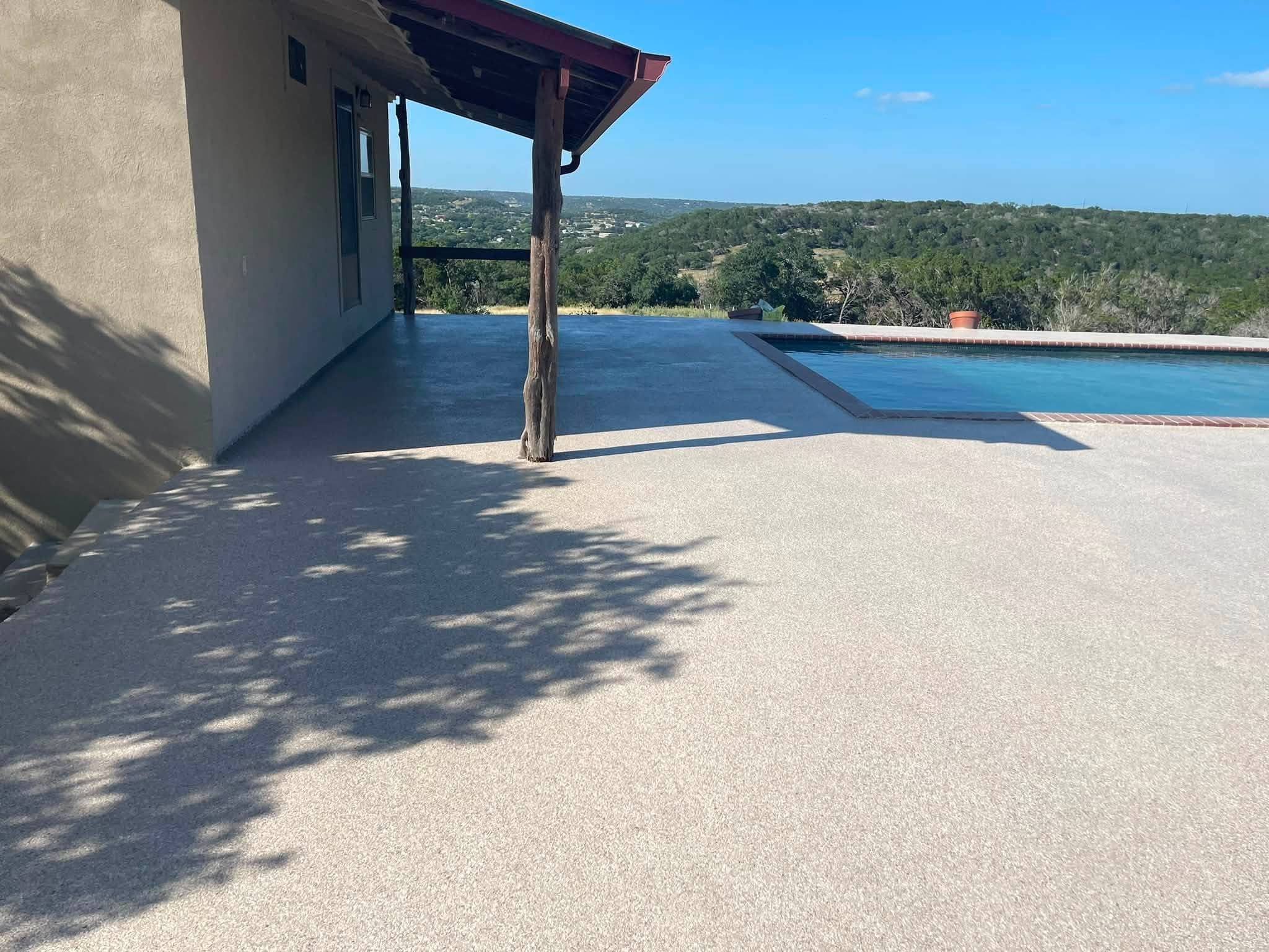 Pool resurfacing — after